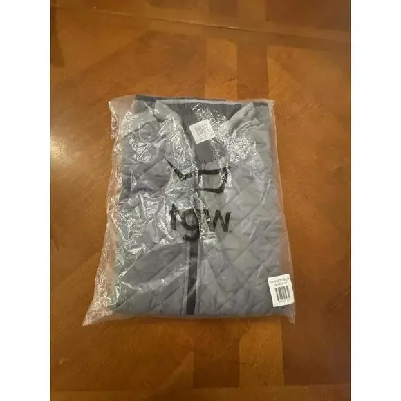 TGW Men's Quilted Sleeveless Vest Jacket Gray Size XXL - Picture 3 of 6